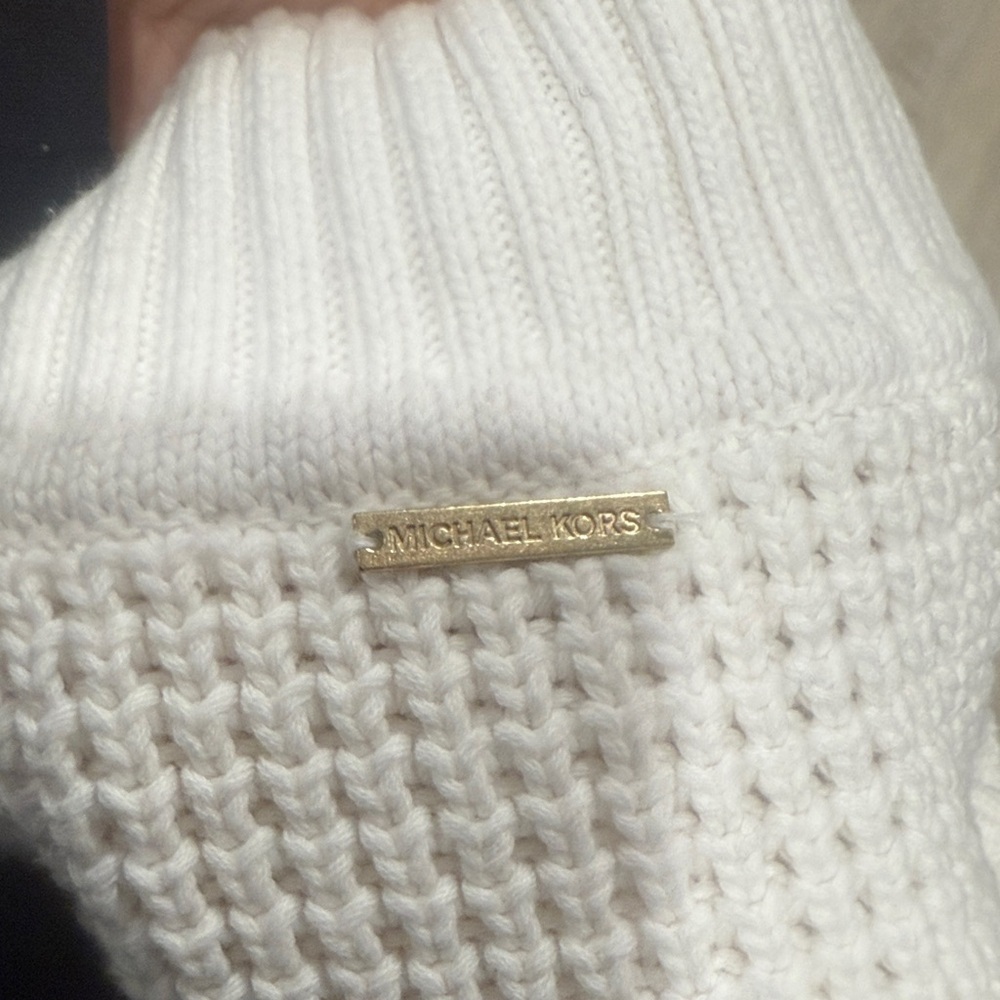 Michael Kors White Sleeveless Knit Sweater - Picture 3 of 4